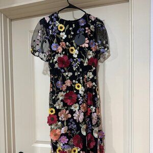 Storia Floral Appliqué Dress